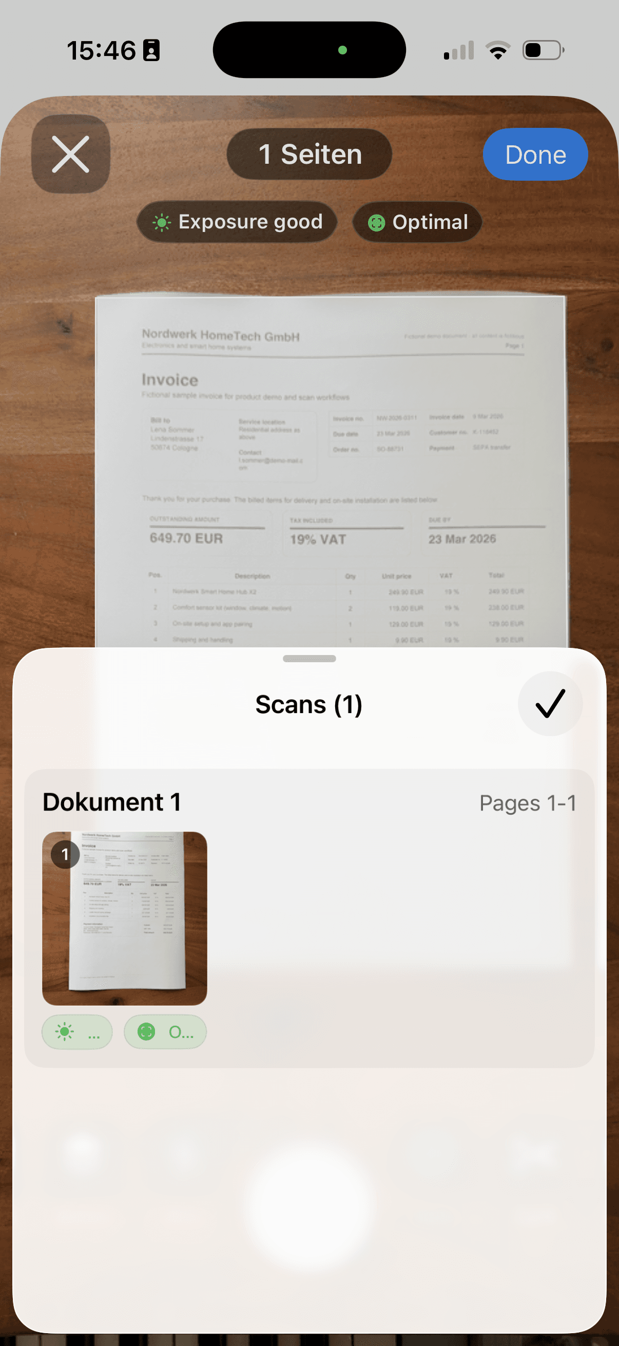 Scan & Store: Scan paper